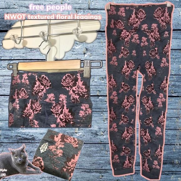 NWOT $108 free people Movement Floral Leggings